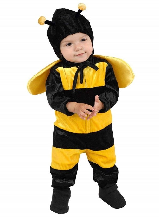 The GrowSome Velvet Honey Bee Costume For Kids | Honey Bee Insect Kids Fancy Dress Costume| Honey Bee Fancy Dress Costume For Boys And Girls | Kids Fancy Dresses (4-6 Years) - Image 1