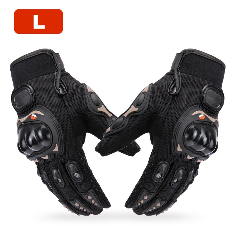 Men’s Motorcycle Gloves Full Finger Motorbike for Climbing Hiking Cycling Rubber Outdoor Slow Earthquake Non-slip Glove Mountain Breathable M-XXL - Image 1