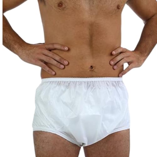 Wemyc Adult Pull-On Pants Waterproof Incontinence Brief- Unisex - Soft, Noiseless I Swim Brief I Bedwetting Brief I Overpants (S) - Image 1