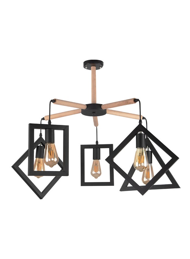 El Rawda Lighting Lavin Ceiling Lamp | modern decorative LED E27 pendant light ceiling lamp hanging | suitable for any room | Color: Black | Size: 65x75x65 cm - Image 2