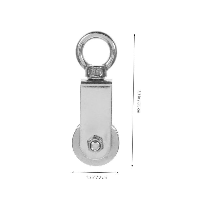 Heavy Duty Stainless Steel Wire Rope Pulley Block 2Pcs Smooth Bearing for Lifting - Image 4