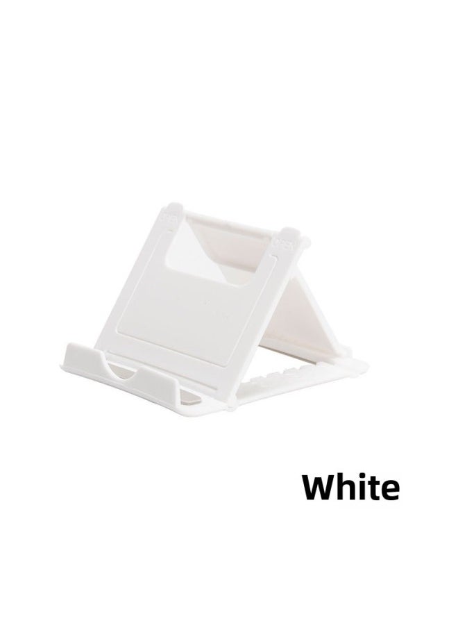Generic - Desktop Phone Holder Adjustable Tablet Stand Foldable Logo Printable Gift For Lazy People Digital Computer Mobile Phone Stand-Color:White-Style:Naked - Image 1