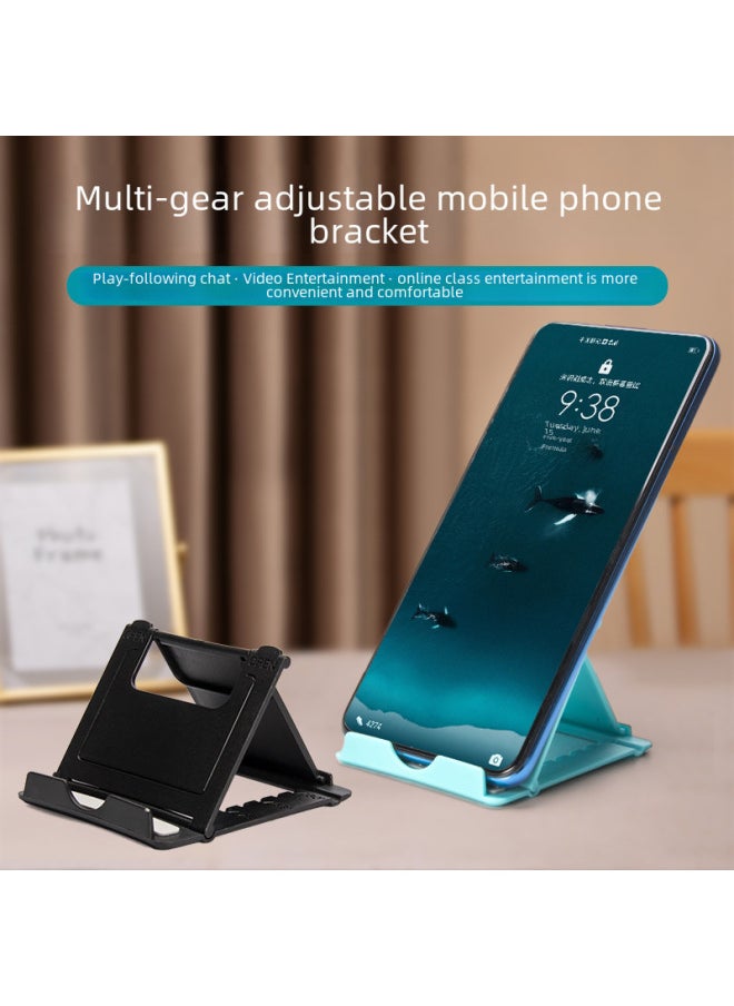 Generic - Desktop Phone Holder Adjustable Tablet Stand Foldable Logo Printable Gift For Lazy People Digital Computer Mobile Phone Stand-Color:White-Style:Naked - Image 1