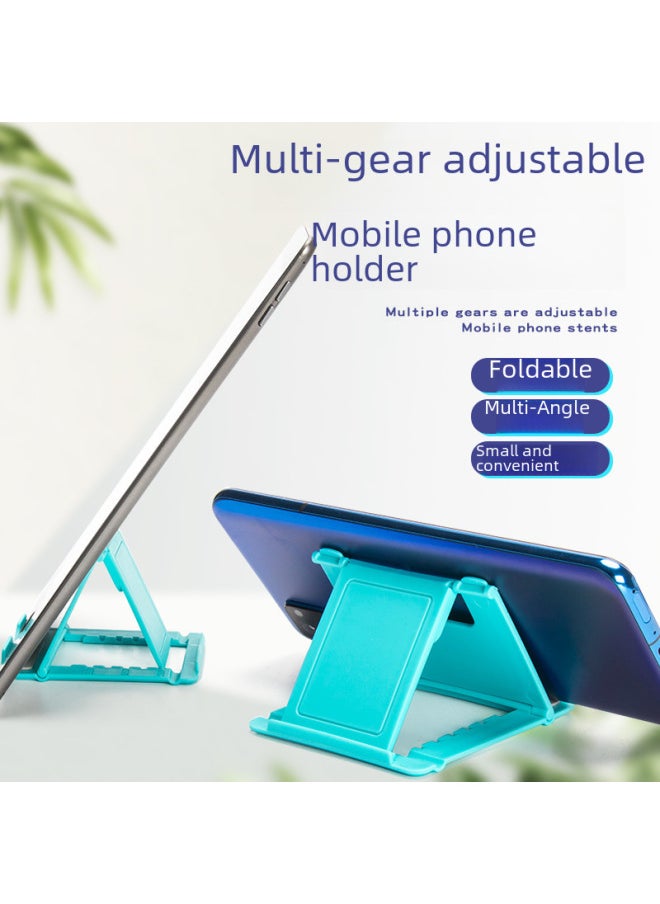Generic - Desktop Phone Holder Adjustable Tablet Stand Foldable Logo Printable Gift For Lazy People Digital Computer Mobile Phone Stand-Color:White-Style:Naked - Image 1