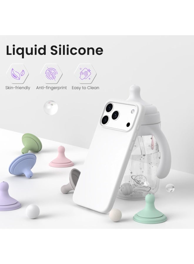 Case for iPhone 17 Pro Max Soft Liquid Silicone Gel Case Full Body Shockproof Protection Matte Finish Cover Soft Microfiber Lining Cushion Slim Back Case for iPhone 17 Pro Max - Image 3