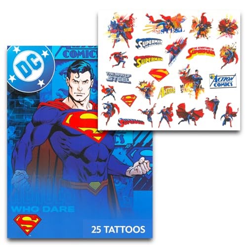 SAVVi Superhero Tattoos for Kids Bundle ~ 100 Pcs Marvel and DC Super Hero Temporary Tattoos for Boys Girls | Spiderman Avengers Superman Batman Superhero Party Favors Party Supplies - Image 2