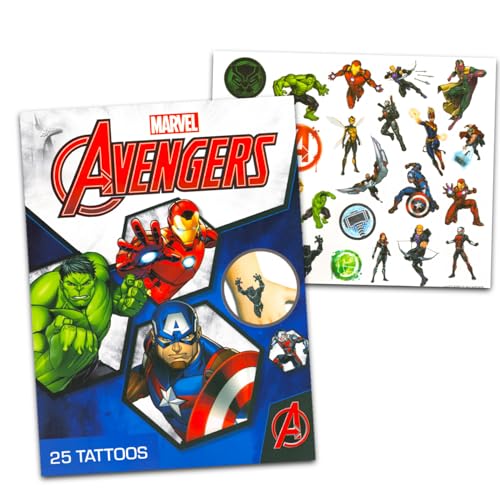 SAVVi Superhero Tattoos for Kids Bundle ~ 100 Pcs Marvel and DC Super Hero Temporary Tattoos for Boys Girls | Spiderman Avengers Superman Batman Superhero Party Favors Party Supplies - Image 4