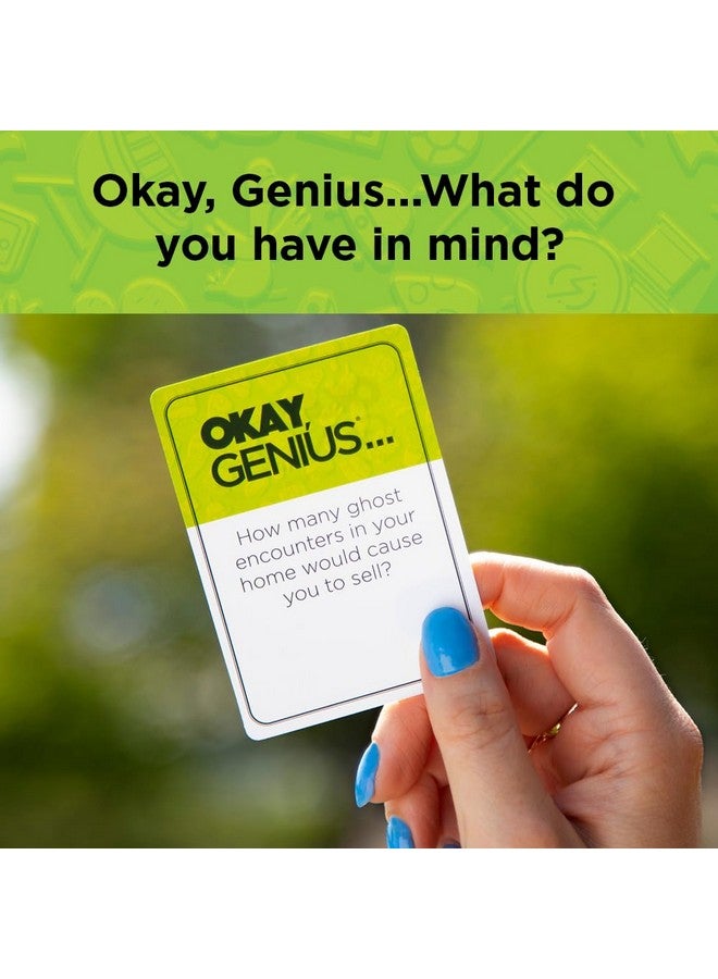 PlayMonster PlayMonster Okay, Genius… Fun Family Game Night Card Game for Teens, Friends & Home - Share Your Opinions on Ridiculous Topics - What Do You Have in Mind?! - for Ages 14 & Up - Image 4