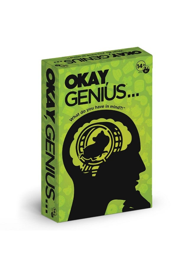 PlayMonster PlayMonster Okay, Genius… Fun Family Game Night Card Game for Teens, Friends & Home - Share Your Opinions on Ridiculous Topics - What Do You Have in Mind?! - for Ages 14 & Up - Image 1