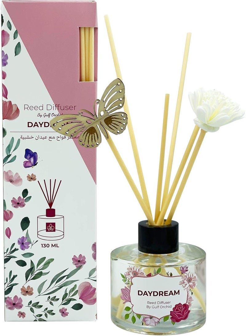 Gulf Orchid Daydream Aromatherapy Reed Diffuser Air Freshener Fragrance - Perfect for Home & Office - 130 ml
