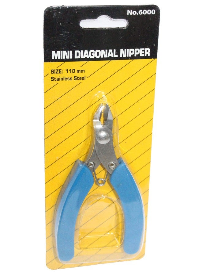 Digital Craft Electrical Stain Steel Wire Cable Cutters Cutting Side Snips Flush Pliers Nipper Anti-Slip Rubber Mini Diagonal Pliers Hand Tools with Safety Hand Gloves - Image 3