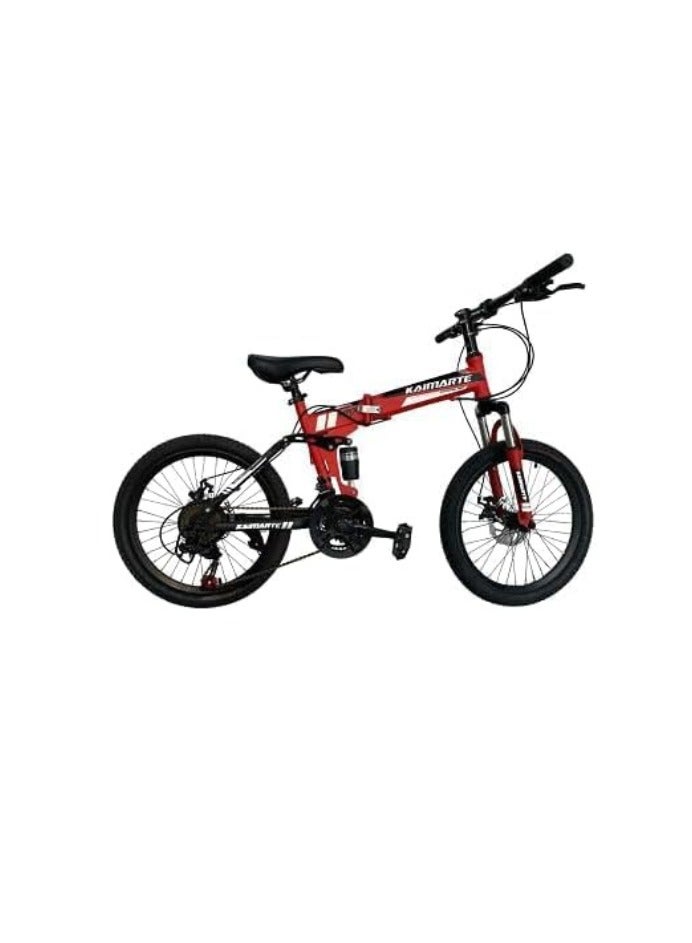Shard Folding Bike 21 Speed, Spoke Wheel Front Suspension 