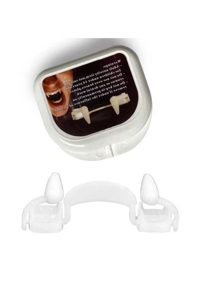 Generic - Exclusive For Halloween Vampire Denture Zombie Denture Masquerade Props Braces Pointed Braces Spot-Color:Color Box - Image 1