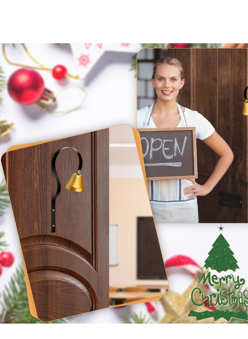 Shopkeepers Doorbell Metal Doorbell Bell Office Entrance Front Porch Store Entry Door Antique for Home Shop Easy to Install - Classic Design 4 Pack - Image 3