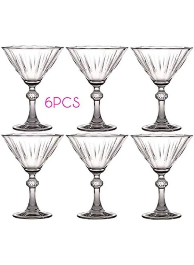 Pasabahce Diamond Martini Glass Set Of 6 clear - Image 3