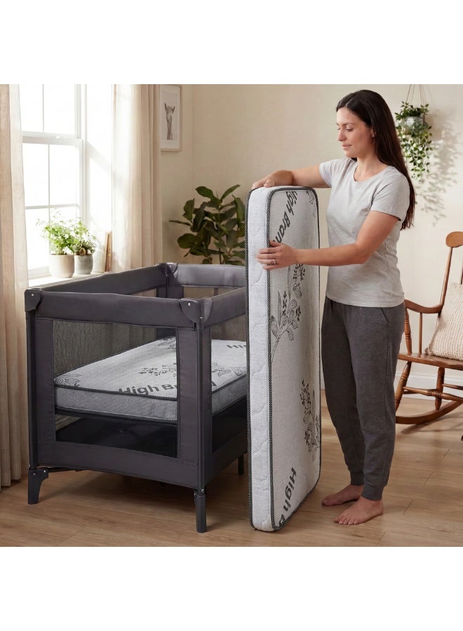 Premium Baby Travel Cot Mattress, 120 × 60 cm, 5 cm Thick – Padded, Breathable & Hypoallergenic (Mattress Only) - Image 3