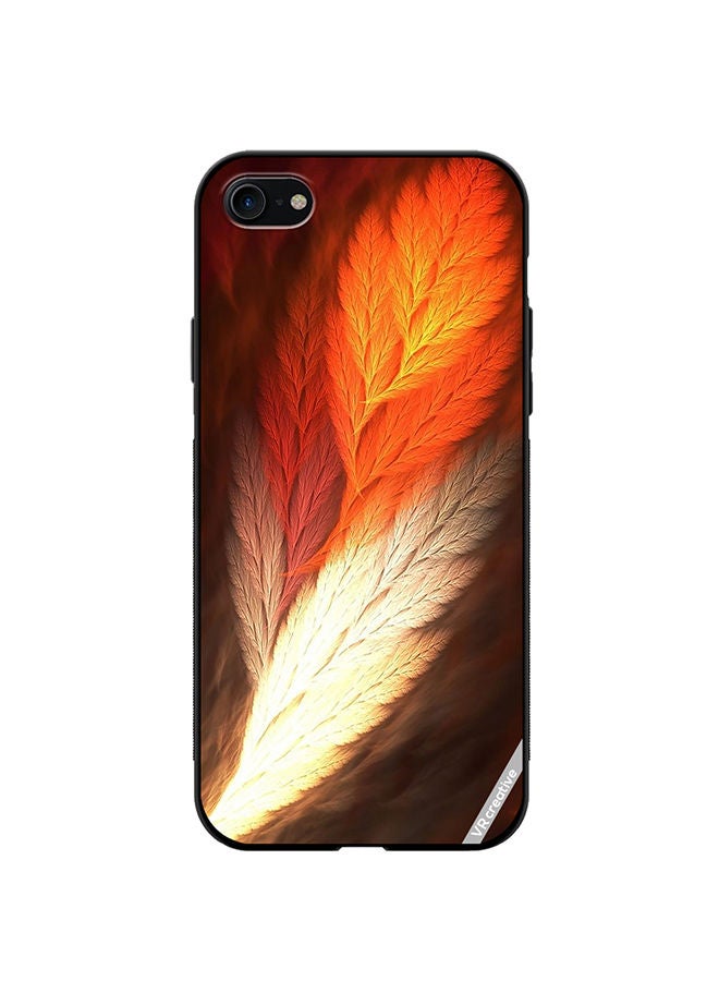 VR CREATIVE Protective Case Cover For Apple iPhone SE (2022) Feather Design Multicolour - Image 1
