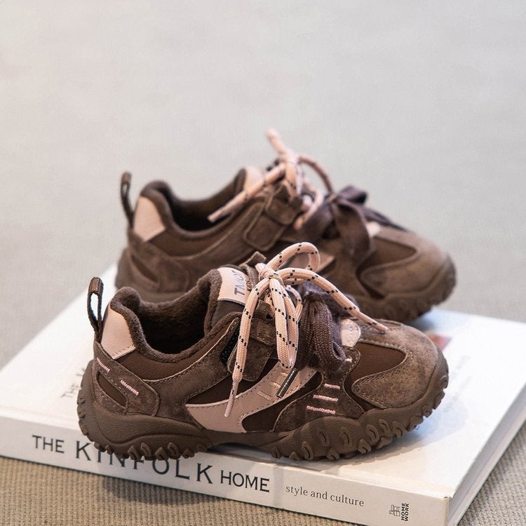 Girls' Sneaker 2024 Winter New Fleece-Lined Torre Shoes Children'S Casual Shoes Boys Thickened Children'S Shoes - Image 4