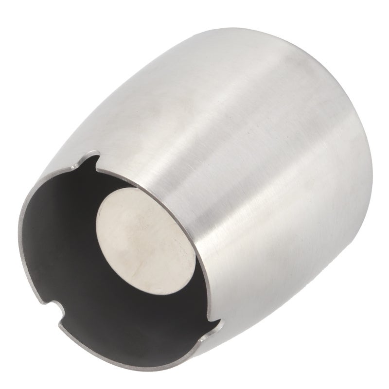 Windproof Stainless Steel Ashtray - Non-Slip Base Easy Clean Cigar Ashtray with Removable Bracket for Outdoor Indoor Smokers - Image 1