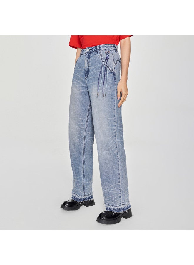 Lee Indigo X Chen Collaboration Collection, Same As In-Store, Spring 2025 New Style 428 Straight-Leg Women'S Jeans - Image 5