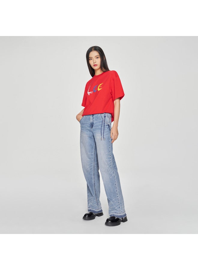 Lee Indigo X Chen Collaboration Collection, Same As In-Store, Spring 2025 New Style 428 Straight-Leg Women'S Jeans - Image 4