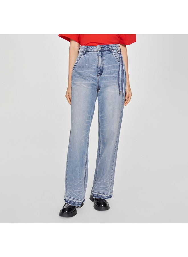 Lee Indigo X Chen Collaboration Collection, Same As In-Store, Spring 2025 New Style 428 Straight-Leg Women'S Jeans - Image 2