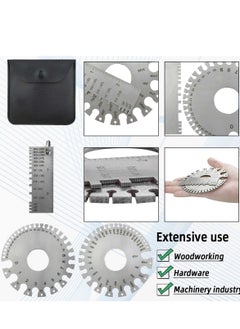 Excefore Stainless Steel Wire Metal Sheet, Standard Wire Welding Gage, Round Cable Sheet Stainless, Standard Thickness Metal Gauge, Wire Thickness Gauge for DIY, Construction, Decoration  - Image 5