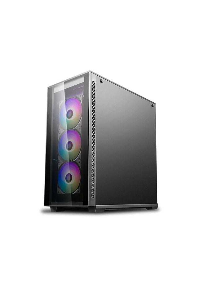 DEEPCOOL MATREXX 70 ADD-RGB 3F Mid-Tower Case with Tempered Glass, Addressable RGB Fans, Optimized Airflow, Spacious Interior, and Versatile Cable Management for High-Performance PC Builds  - Image 5