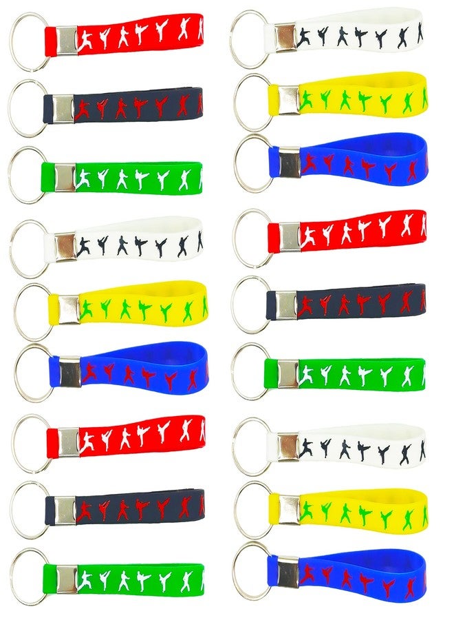 كوبا بلاي مجموعة هدايا حفلات عيد ميلاد من السيليكون من كوبا بلاي، تتضمن 24 قطعة، مستوحاة من التايكوندو والكاراتيه والكونغ فو والمصارعة. - Image 1