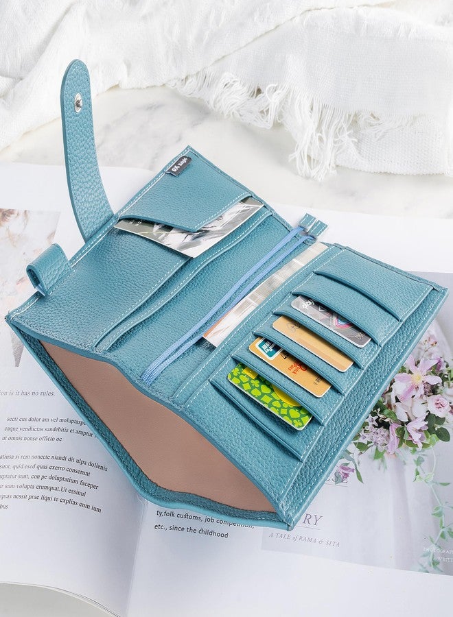 Ox Knight Leather Cover for Hobonichi Weeks/Weeks Mega - with Pen Loop, Card Slots, Back Pocket, and Bookmarks (Dark Blue) - Image 5