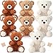 Liliful 8 Pieces 8 Inch Bear Stuffed Animal Bulk Stuffed Animals Gift Plush Toys Bear Party Favors for Baby Shower Centerpieces Wedding Birthday Party Gifts SuppliesMixed Color - Image 2
