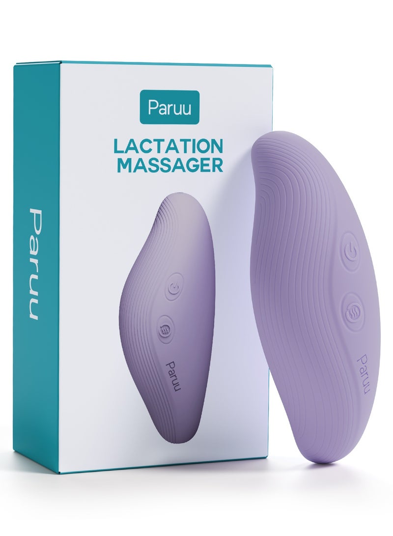 Paruu مدلك الرضاعة بالعجن مع حرارة، مدلك الثدي للتدفئة للرضاعة، تحسين تدفق الحليب - Image 1