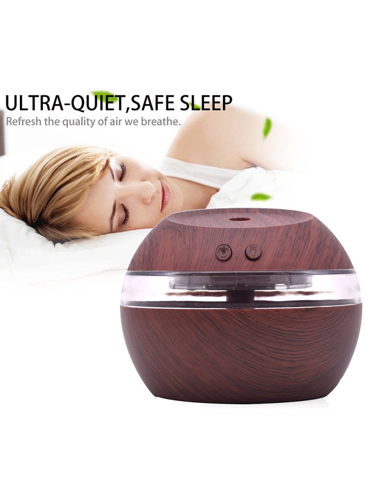 Perfii 300ml Ultrasonic Cool Mist Humidifier with Aroma Diffuser and LED Lights  - Image 2