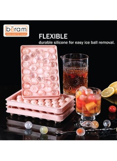 Beram Round 33 Grids Ice Ball Maker for Freezer, Honeycomb Ice Moulds, Stackable Ice Trays, Food Grade PP material, Silicone Ice Maker Trays, BPA free Mold  - Image 3