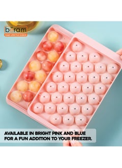 Beram Round 33 Grids Ice Ball Maker for Freezer, Honeycomb Ice Moulds, Stackable Ice Trays, Food Grade PP material, Silicone Ice Maker Trays, BPA free Mold  - Image 5