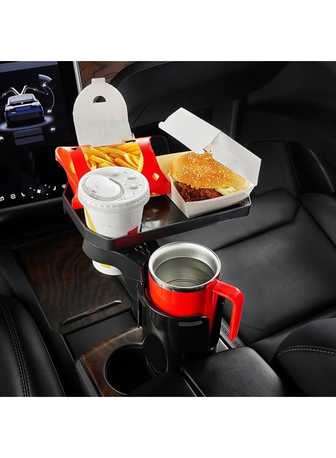 JoyTutus Car Cup Holder Expander, Automotive Cup Attachable Tray with 360° Rotation,Large Cup Holder Adapt Most Regular Cups with 18-40 oz, fit in 2.75-3.25 inch Car Holder - Image 1