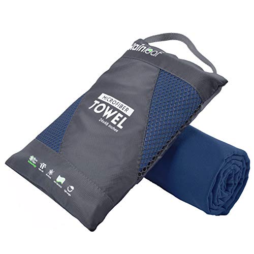 Rainleaf Microfiber Towel Perfect Travel & Gym & Camping Towel. Quick Dry - Super Absorbent - Ultra Compact - Lightweight. Suitable for Trip, Beach, Shower, Backpacking, Pool - Image 1