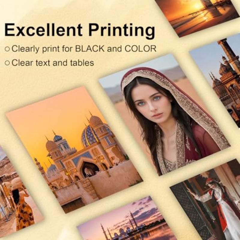 EcoTank printer ink refill set for L6490/L6550/L6570/L6580/L11160/L150/L15160: 4-colour pigment-based black/cyan/magenta/yellow, high-yield up to 8, 000 pages per pack - Image 4