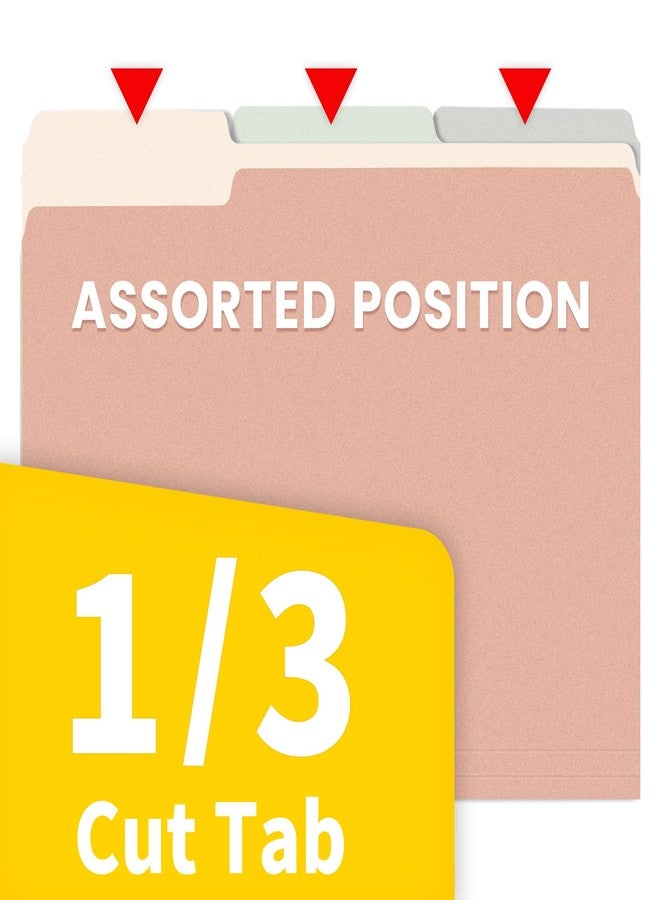 SUNEE File Folders, 30 Pack Manilla Folders 8.5 x 11, Colored File Folders Home Office School Supplies for Documents Files Paper,6 Pastel Colors - Image 4