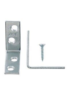 ACE 4-Piece Zinc Inside L-Corner Angle Braces Silver 1.5 Inch 01-3404-220  - Image 3