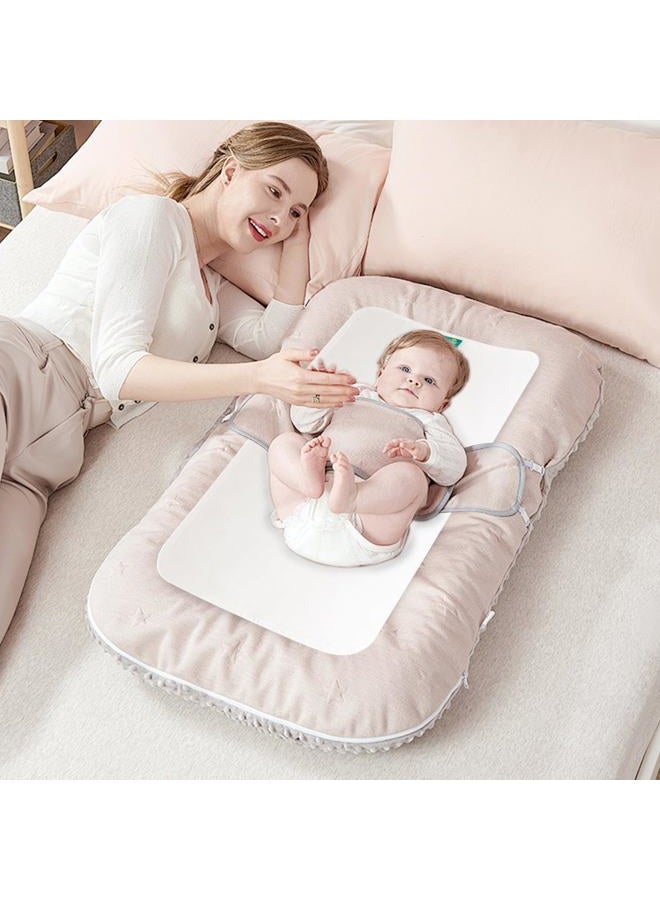 Biloban Changing Pad Liners Waterproof Washable (5 Count), Flannel Portable & Durable Extra Large 27" X 14" Travel Bassinet Waterproof Pad Liners, White - Image 5