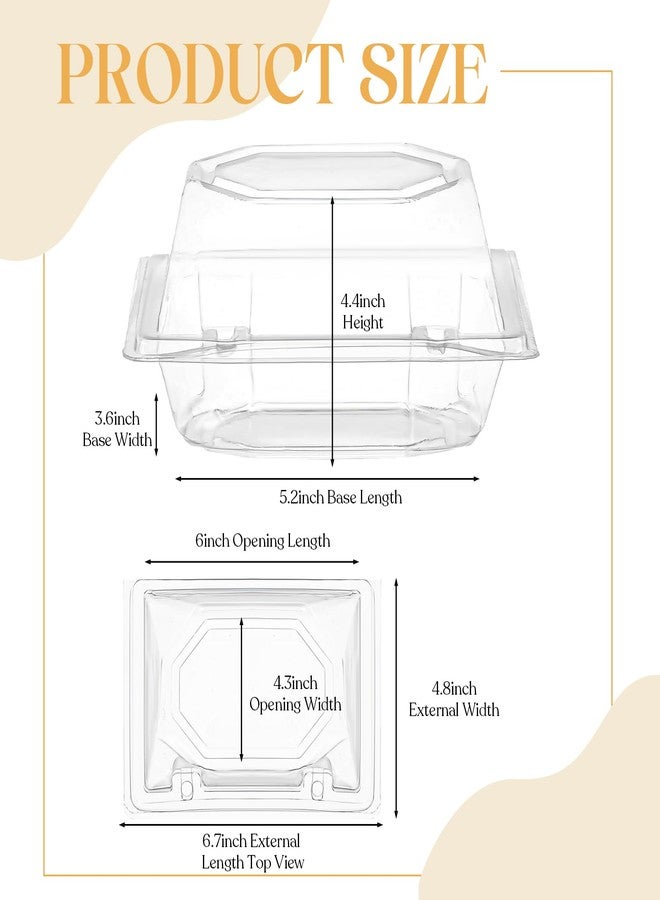 Funnymoom 30 Pack Clear Plastic Flower Box for Corsage, Boutonniere, Rose, Orchid Prom Wedding Craft Container (4.92 x 4.13 x 3.15 Inches) - Image 2
