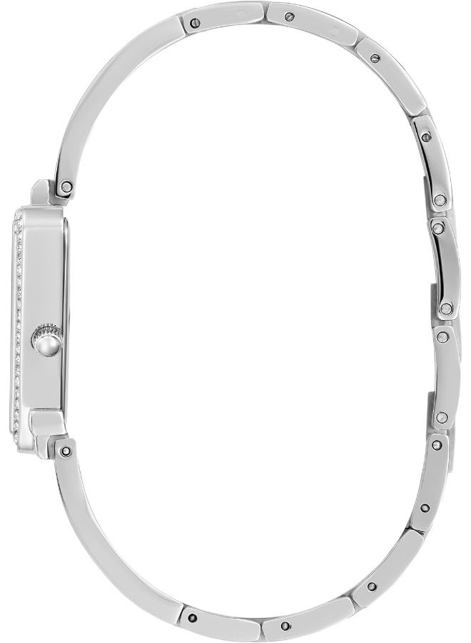 GUESS Women's 34mm Watch - Silver Tone G-Link Silver Dial Silver Tone Case - Image 2