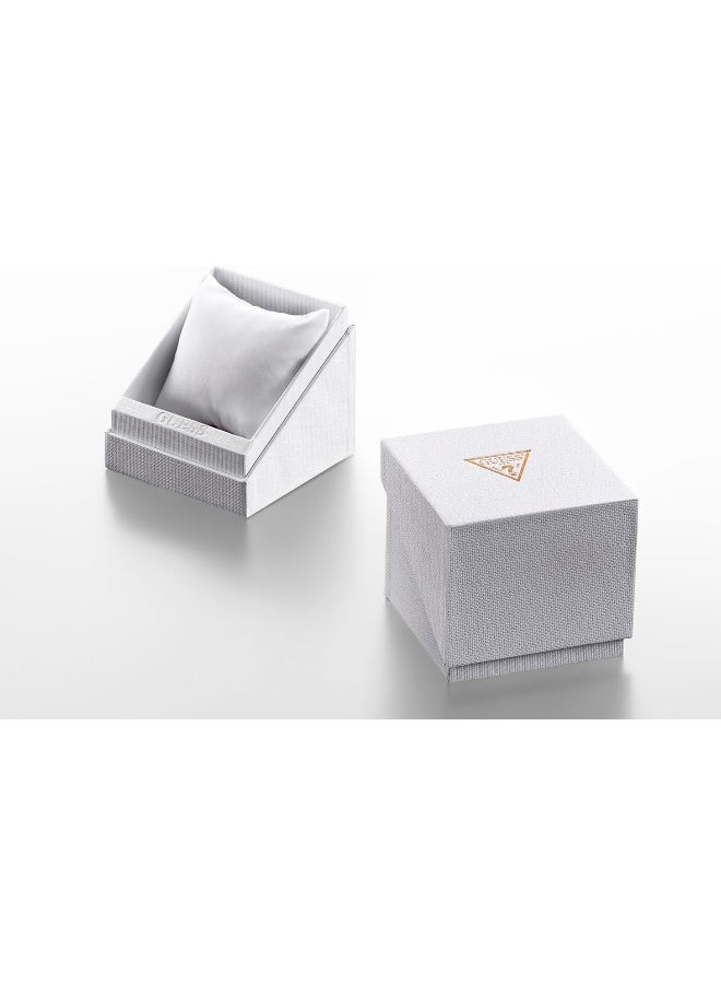 GUESS Women's 34mm Watch - Silver Tone G-Link Silver Dial Silver Tone Case - Image 4