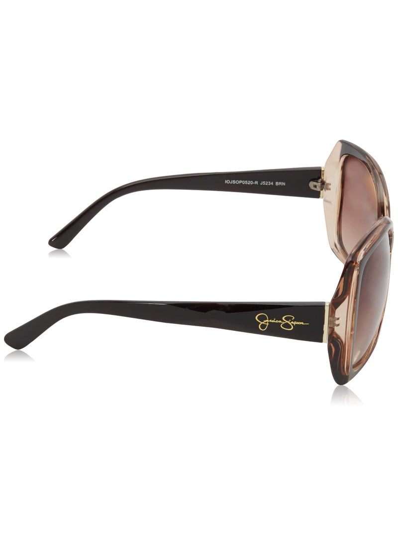 Jessica Simpson Jessica Simpson Women's J5234 Oversized Retro Butterfly Sunglasses with UV400 Protection - Glamorous Lightweight Sunglasses for Women, 60mm  - Image 3
