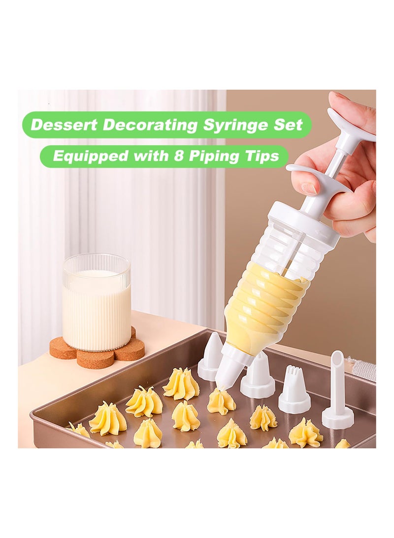 SOLARAE Cake Cookie Decorating Gun, Biscuit Maker with 7 Piping Nozzles, Cupcake Icing Piping Kit, Cookie Press for DIY Biscuit Cake Dessert Making and Decorating Baking Supplies - Image 2