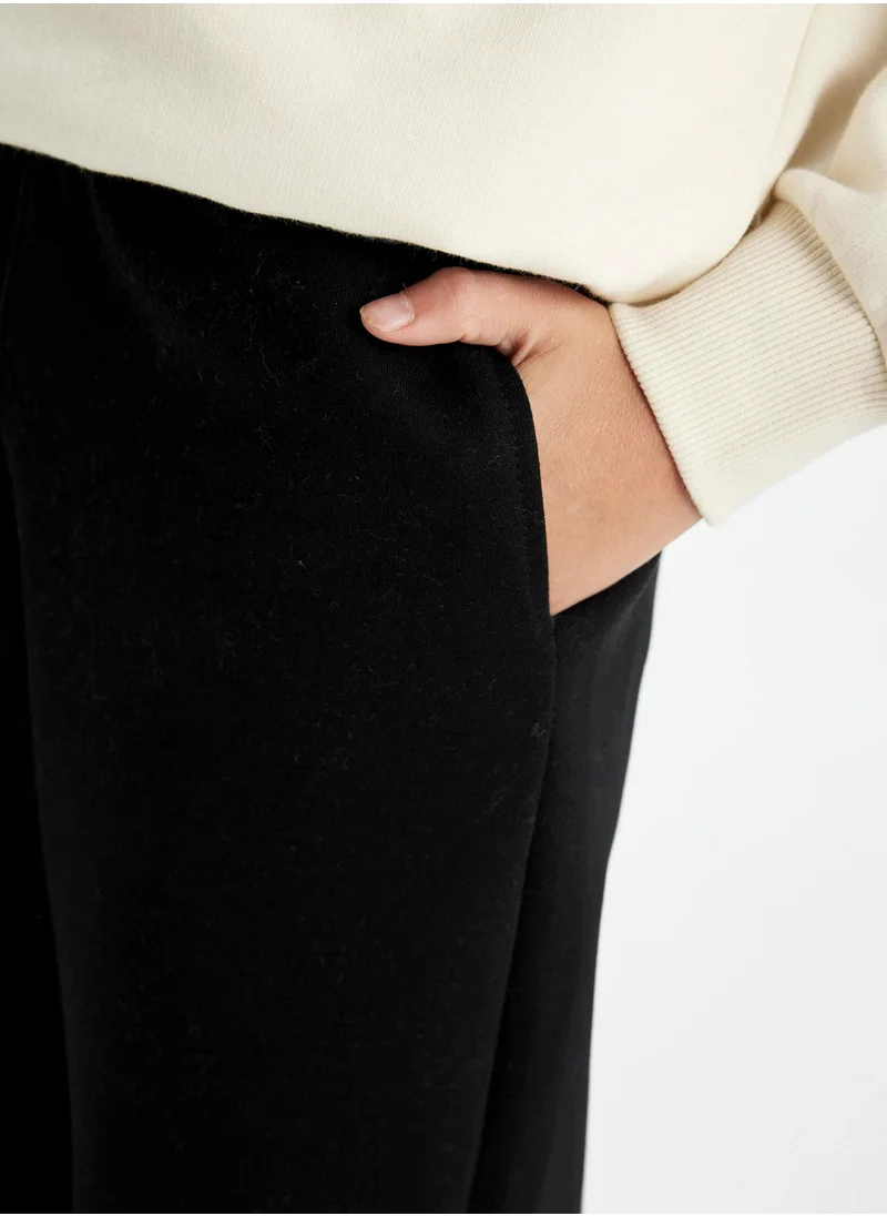 DeFacto Black Elasticated Waist Pocket Jogger Pants