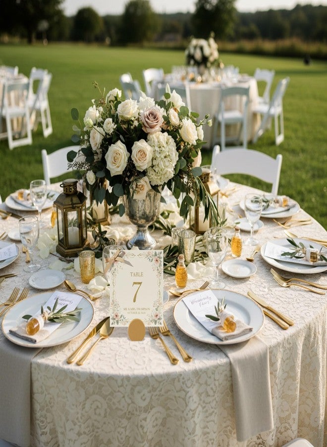 Ripeng 24 Pcs Gold Table Number Holders Wooden Place Card Holder Bulk Mini Round Table Top Stand for Wedding Christmas Holiday Photo Menu Clips Display Office Banquet Birthday Party Restaurant - Image 4