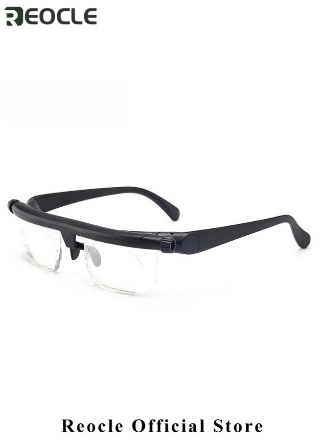 REOCLE Adjustable Glasses Dial Vision Flex Focus Adjustable Glasses Eyeglasses Near and Far Sight for Men & Women  - Image 5