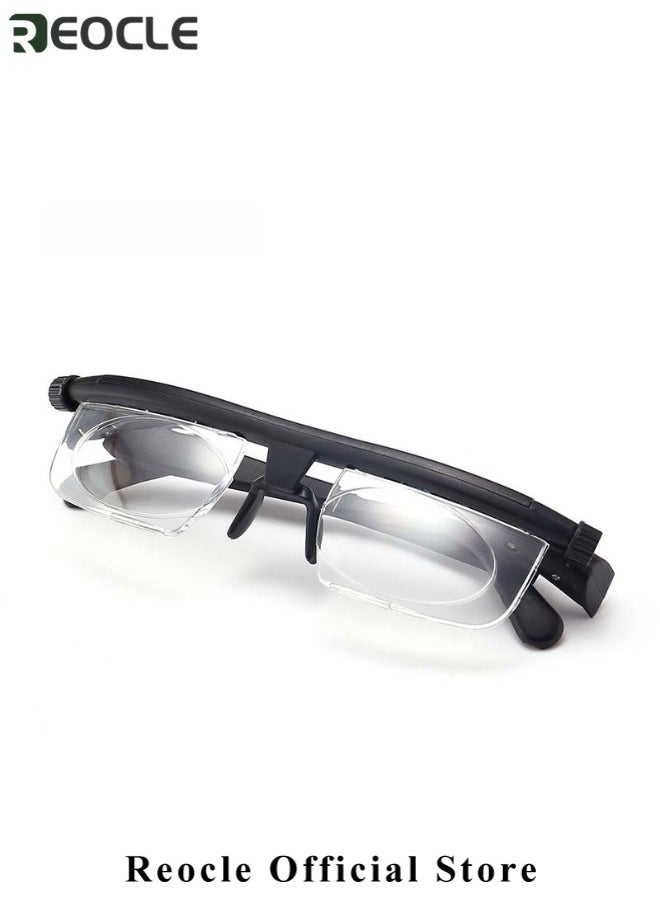REOCLE Adjustable Glasses Dial Vision Flex Focus Adjustable Glasses Eyeglasses Near and Far Sight for Men & Women  - Image 3